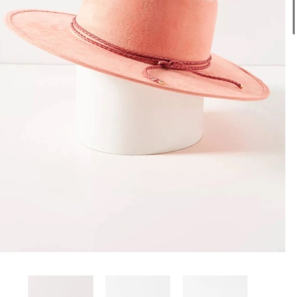 Anthropologie ASN Watermelon sugar boater hat new with tags one size main image 6